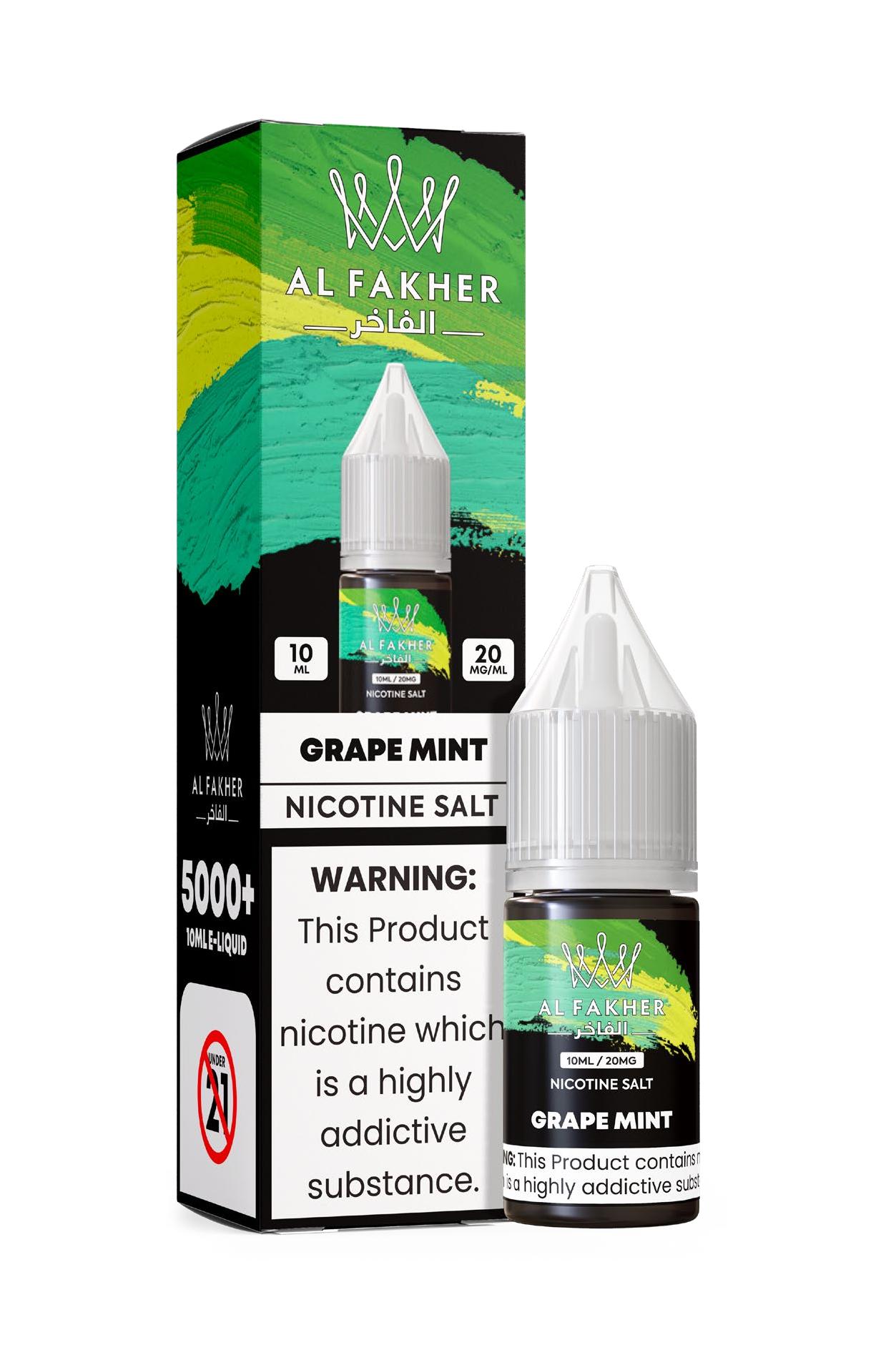 alfakhroil.com Grape Mint 20MG Strengths 10ML 5000+ Nic Salt E-LIQUIDS by Al Fakher