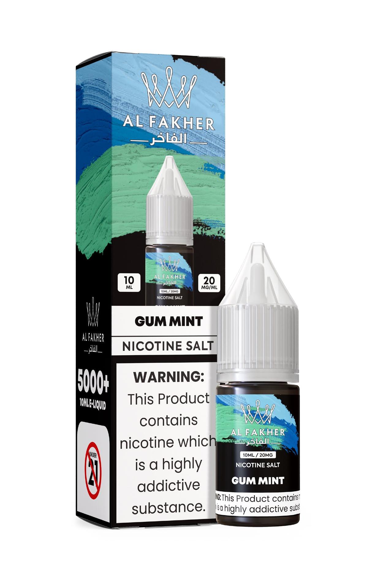 alfakhroil.com Gum Mint 20MG Strengths 10ML 5000+ Nic Salt E-LIQUIDS by Al Fakher