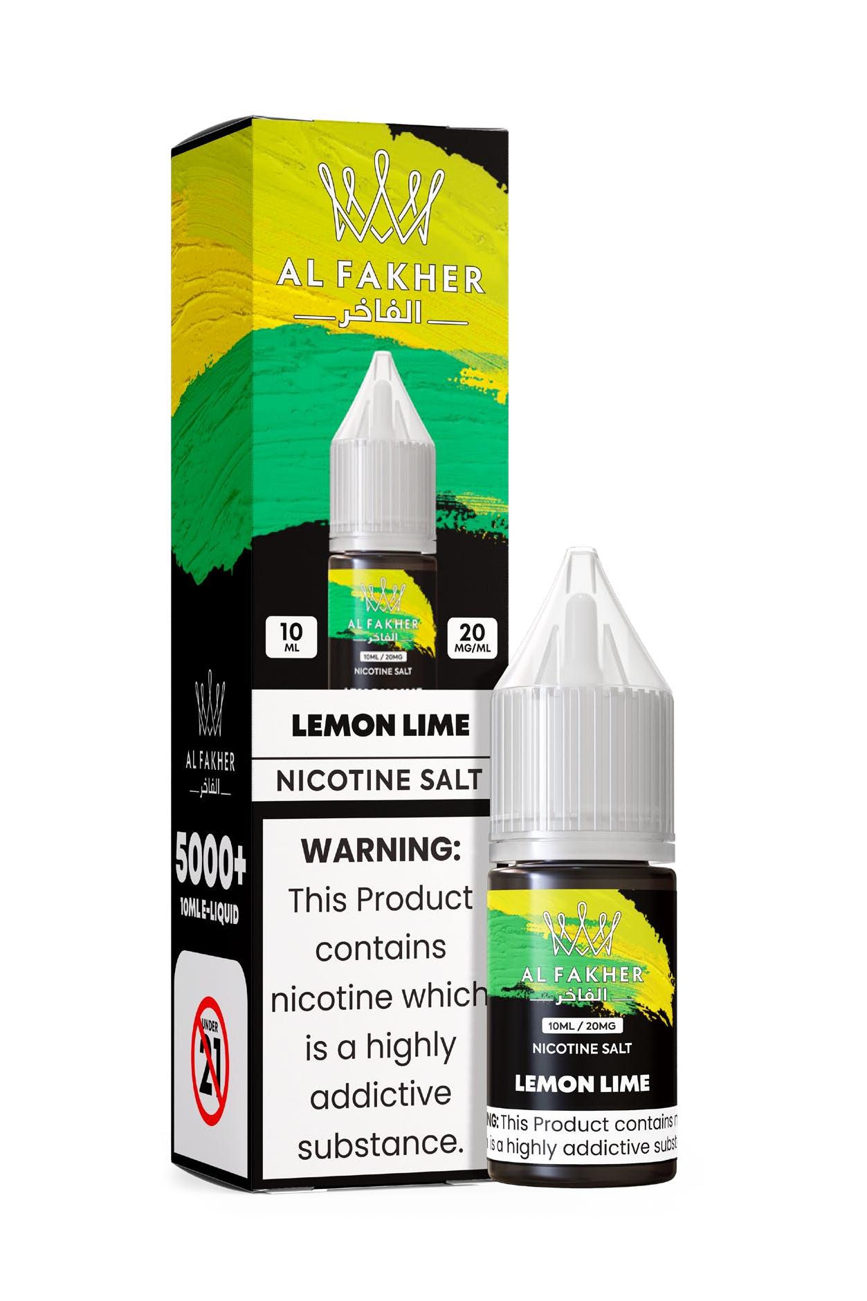 alfakhroil.com Lemon Lime 20MG Strengths 10ML 5000+ Nic Salt E-LIQUIDS by Al Fakher