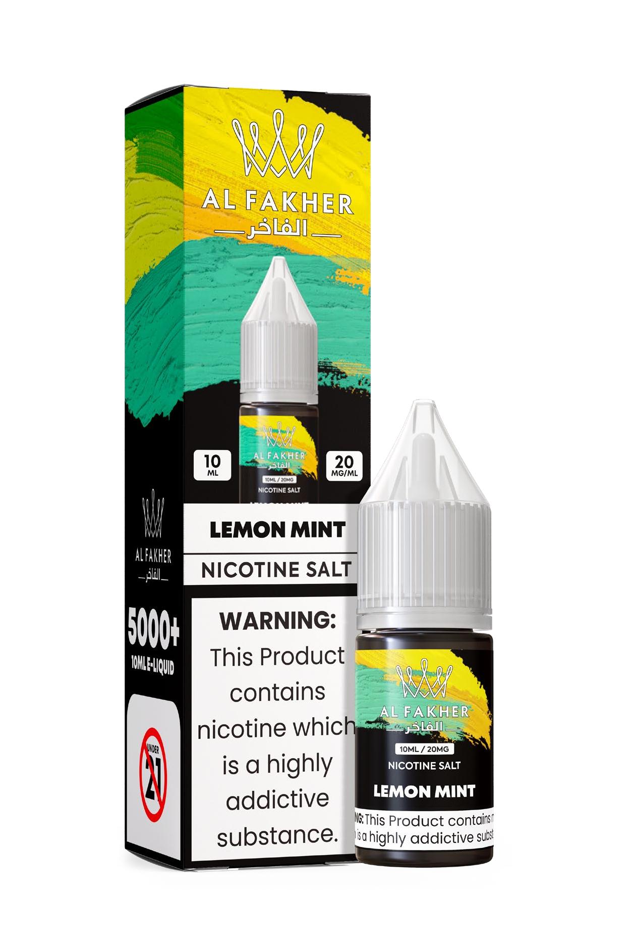 alfakhroil.com Lemon Mint 20MG Strengths 10ML 5000+ Nic Salt E-LIQUIDS by Al Fakher