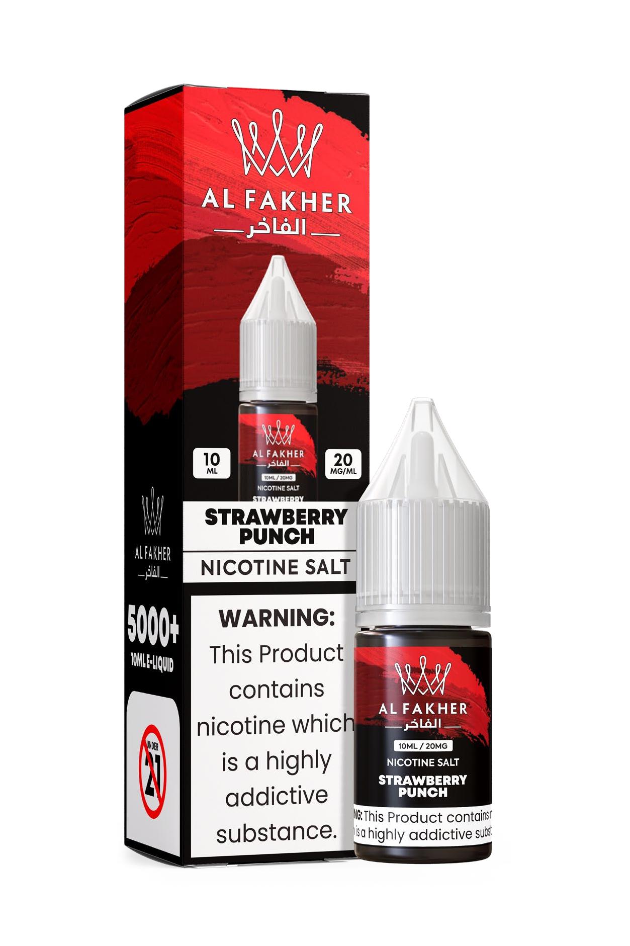 alfakhroil.com Strawberry Punch 20MG Strengths 10ML 5000+ Nic Salt E-LIQUIDS by Al Fakher
