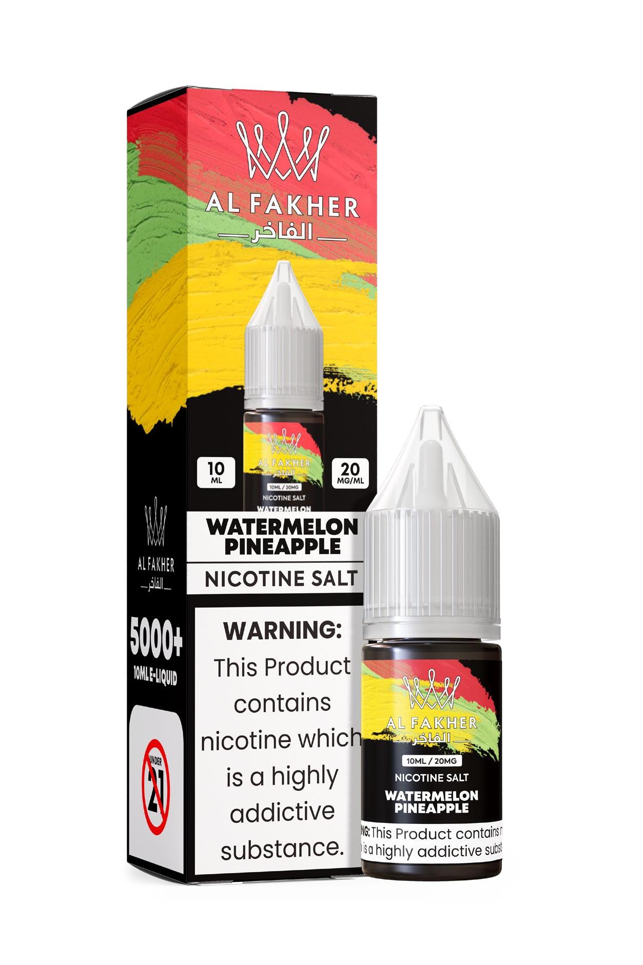 alfakhroil.com Watermelon Pineapple 20MG Strengths 10ML 5000+ Nic Salt E-LIQUIDS by Al Fakher