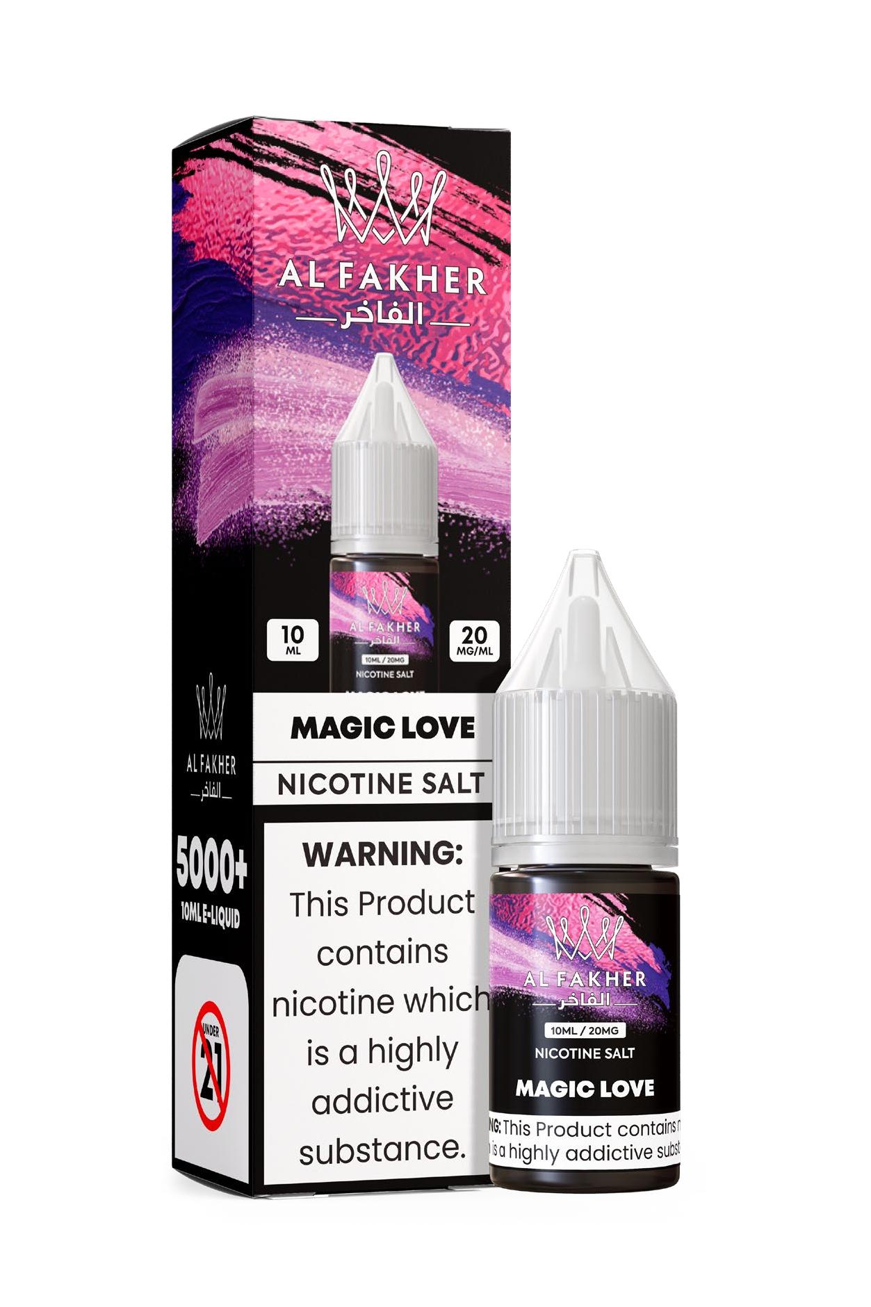 alfakhroil.com MAGIC LOVE 20MG Strengths 10ML Bottles 5000+ Nic Salt E-LIQUIDS by Al Fakher
